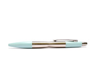 Made in UK 2002-2005 NOS Heavy Stainless Steel PARKER Dimonite Blue Mint Light Turquoise Ballpoint Pen in Box