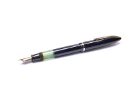 Stunning Rare 1940s-50s Italy's ANCORA Lusso - Blue Sapphire Marbled Celluloid w/ 14K Super Flex EF Nib Piston Fountain Pen