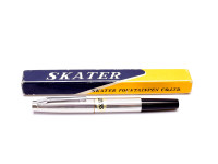 NOS Vintage Skater EF Extra Fine Steel Nib Fountain Pen with Aerometric Bladder Converter in Box