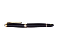 1999 Montblanc 163 Meisterstuck Masterpiece 75 Years of Passion Diamond Anniversary Edition Black Resin & Gold Rollerball in Original Box