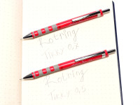 NOS New Rotring Tikky Mechanical Pencil w/ Rubberized Grip Salmon Coral Color 0,7MM