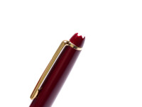 Vintage Montblanc Meisterstuck Masterpiece 164 Burgundy/Maroon Red & Gold Twist Ballpoint Pen