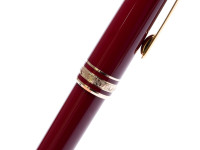 Vintage Montblanc Meisterstuck Masterpiece 164 Burgundy/Maroon Red & Gold Twist Ballpoint Pen