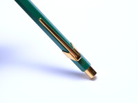 Lantern Green & Gold Hexagonal Caran d'Ache 858 ROLEX (Ecridor) Ballpoint Pen