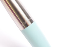 Made in UK 2002-2005 NOS Heavy Stainless Steel PARKER Dimonite Blue Mint Light Turquoise Ballpoint Pen in Box