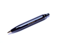 1960s 12 Sided Black Resin KAWECO SPORT 12/V12 OB Oblique Broad & 618 Fountain & Ballpoint Pen Set in Leather Pouch