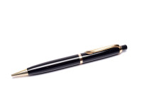 Rare Vintage 1950s Faber Castell OSMIA 202 Black Celluloid & Gold Repeater Mechanical Pencil 1.18mm Leads