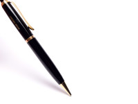 Rare Vintage 1950s Faber Castell OSMIA 202 Black Celluloid & Gold Repeater Mechanical Pencil 1.18mm Leads