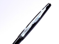 1960s Celluloid Deep Pearl Blue-Grey CENTROPEN No. 10016 632 Czechoslovakia Piston F Nib Fountain Pen