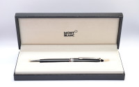 Montblanc 164 Classique Meisterstück / Masterpiece Ballpoint Pen Platinum Trim Line & Black Resin Twist Ballpoint Pen In Box with Refill