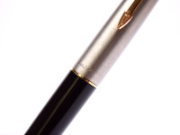 Vintage 1960s Parker 45 Student Black Body Steel X EF/XF Nib Fountain Pen Made in France