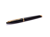 Waterman Carene/CARÈNE GT Black Lacquer & 23K Gold Plated Rollerball/Ballpoint Pen Made in France