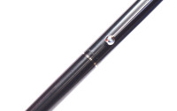 Rare 1990s Mint Rotring 700 Anodized Steel M Nib Indestructible Fountain Pen - Identical to Montblanc Noblesse Slim Line