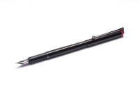 Rare 1990s Mint Rotring 700 Anodized Steel M Nib Indestructible Fountain Pen - Identical to Montblanc Noblesse Slim Line