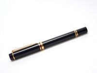 Waterman Ideal Le Man 100 Gold, Lacquer and Black Resin Fountain Pen 18K 750 Gold M Medium Nib