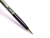 Vintage Rare 1950s Pelikan 450 Tortoise Green & Gold Filled Trims Repeater 1.18mm Lead Mechanical Pencil