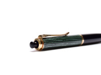 Vintage Rare 1950s Pelikan 450 Tortoise Green & Gold Filled Trims Repeater 1.18mm Lead Mechanical Pencil 