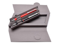 Rare Unique Grey Rotring High Quality Gift Box Pen Case Box for 2 Fountain Ballpoints or Rollerball Pens or Pencils (R026699)