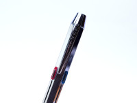 NOS 1980s NewMan Japan 4 Color Multicolor Steel & Chrome Ballpoint Pen