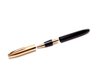 Vintage Sheaffer Legacy Black & Gold Plated 23K Rollerball Pen USA