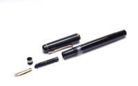 Rare 1980s West W. Germany Classic Pelikan M150 / 481 (Old Style) Black Resin M Semi-Flexible Nib Piston Fountain Pen
