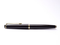 1960s KAWECO V71 Masterpiece Black Resin Oversize 14K EF Semi Flex Hooded Nib Vintage Fountain Pen