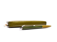 Rare Laurin Green M Medium Steel Nib Cartridge/ Converter Fountain & Ballpoint Pen Set in Pouch w/ Converter