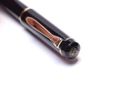 Rare 1980s West W. Germany Classic Pelikan M150 / 481 (Old Style) Black Resin M Semi-Flexible Nib Piston Fountain Pen