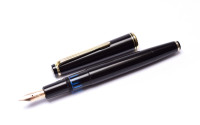1960s NOS New in Box KAWECO 37G / 37 Oversize Black Resin Masterpiece Fully Flexible 14K Gold Nib EF to 3B Fountain Pen