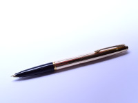 Parker 45 Rolled Gold Fountain Pen Broad Nib