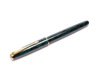 Vintage Parker Sonnet Forest Green Lacquer & Gold Plated Trims Cartridge Filler M Medium Nib Fountain Pen Made in France
