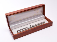 Rare OMAS EGO Rinascimento Renaissance 925 Sterling Silver 14K F to BB Flexible Nib Cartridge/Converter Fountain Pen in Box