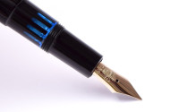 1960s NOS New in Box KAWECO 37G / 37 Oversize Black Resin Masterpiece Fully Flexible 14K Gold Nib EF to 3B Fountain Pen