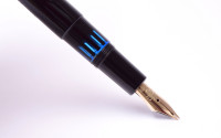 1960s NOS New in Box KAWECO 37G / 37 Oversize Black Resin Masterpiece Fully Flexible 14K Gold Nib EF to 3B Fountain Pen