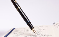 1960s NOS New in Box KAWECO 37G / 37 Oversize Black Resin Masterpiece Fully Flexible 14K Gold Nib EF to 3B Fountain Pen