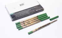 Adapter Art. No. 16210 Green Rare 1990s Discontinued Univerzal "The Problem Solver" Montblanc Ballpoint Pen Giant Refill - Fits Most Pens From 1960s to Present ISO 12757 With 