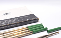 Adapter Art. No. 16210 Green Rare 1990s Discontinued Univerzal "The Problem Solver" Montblanc Ballpoint Pen Giant Refill - Fits Most Pens From 1960s to Present ISO 12757 With 