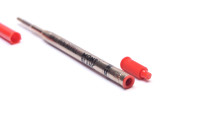 Rare 1990s Discontinued Univerzal "The Problem Solver" Montblanc Ballpoint Pen Giant Refill - Fits Most Pens From 1960s to Present ISO 12757 With Adapter Art. No. 16210 RED
