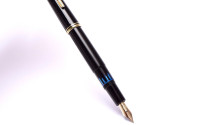 1960s NOS New in Box KAWECO 37G / 37 Oversize Black Resin Masterpiece Fully Flexible 14K Gold Nib EF to 3B Fountain Pen