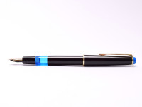 Rare 1960s KAWECO 02 D Durchschreiber Thick 14K Gold D-EF DEF Nib Fountain Pen