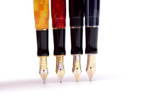 UK PARKER Duofold International Centennial MKII/MKIII Check Citrine Jasper Red Pinstripe Blue Platinum Black Fountain Pens