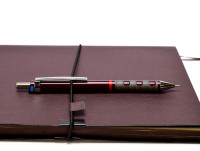 NOS New Rotring Tikky Mechanical Pencil w/ Rubberized Grip Dark Burgundy Bordeaux Color 0,7MM Leads