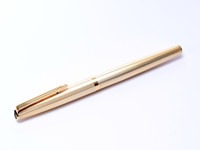 AURORA 98 Solid Sterling 925 Silver - Gold Plated - Vermeil 14K EF Gold Nib Cartridge Fountain Pen