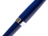 Cross Aventura Dark Starry Blue Stainless Steel M Medium Nib Converter/ Cartridges Fountain Pen in Box + 2 Cartridges