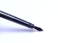 1920s Matador Garant No.100 Chased Black Hard Rubber Safety Fountain Pen Germany