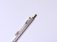 Hexagonal Chevron Pattern Caran d'Ache Ecridor Alpaca & Silver Plated Goliath Ballpoint Pen in Box