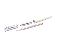 Cross Sauvage Ivory Lacquer Python Chrome Pattern Fineliner Pen