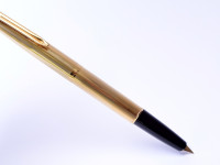 AURORA 98 Solid Sterling 925 Silver - Gold Plated - Vermeil 14K EF Gold Nib Cartridge Fountain Pen