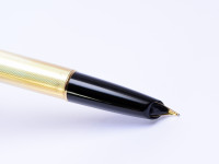 AURORA 98 Solid Sterling 925 Silver - Gold Plated - Vermeil 14K EF Gold Nib Cartridge Fountain Pen