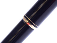 NOS 1970s MONTBLANC No. 221 261 281 Black Resin 14K EF Fountain Pen Lever Ballpoint & 1.17mm Mechanical Pencil Set in Box